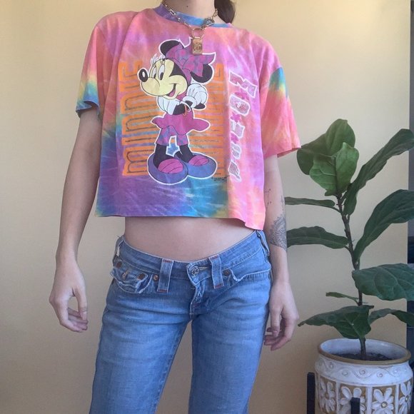 Vintage Tie Dye Minnie Mouse Graphic T-shirt - Picture 3 of 4
